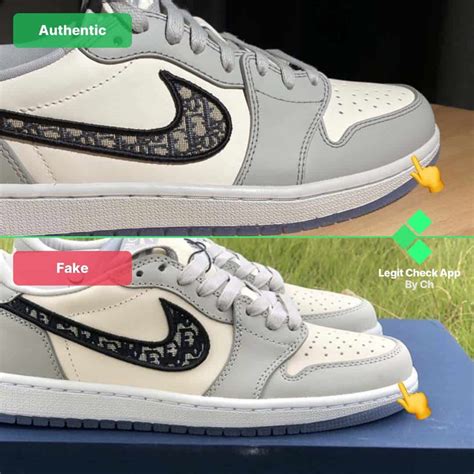 real vs fake dior jordan 1 low|jordan dior original.